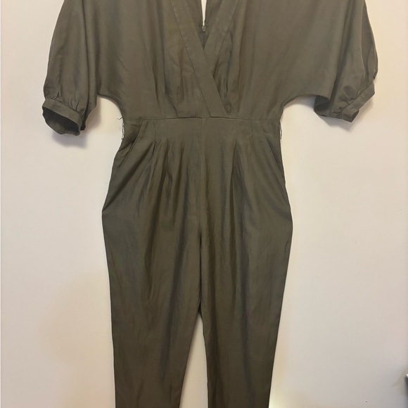 BCBGMAXAZRIA Olive Green Women's Jumpsuit - Picture 2 of 9